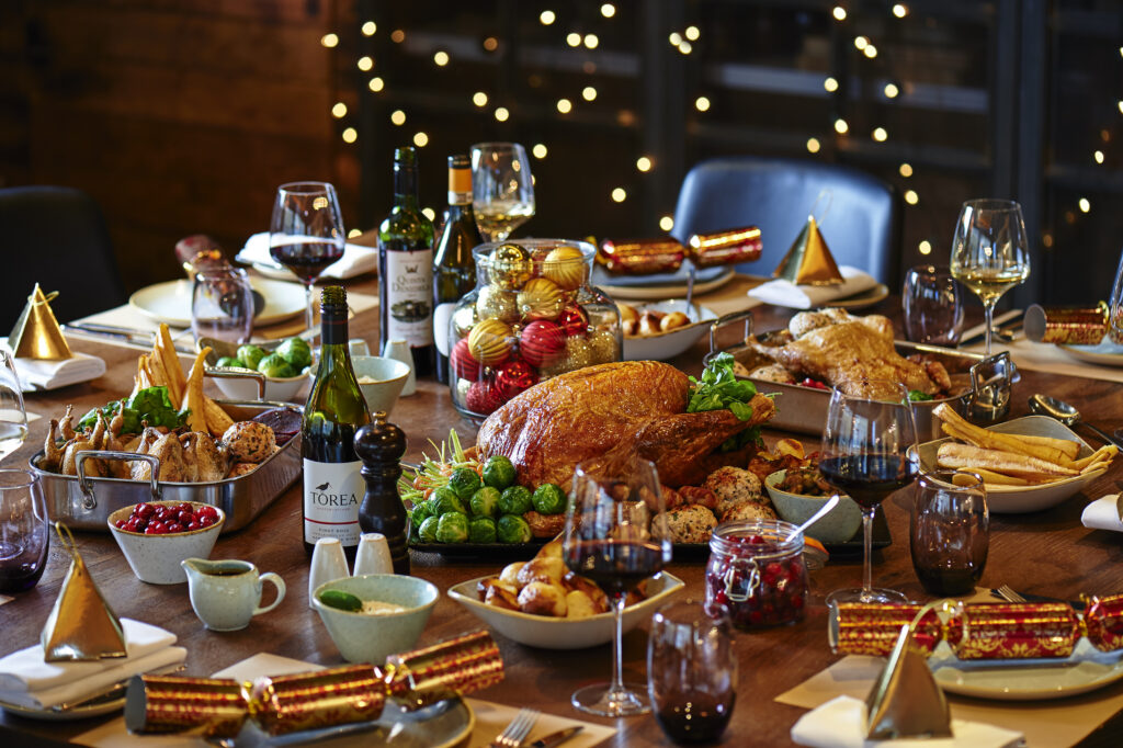 Festive menu in London